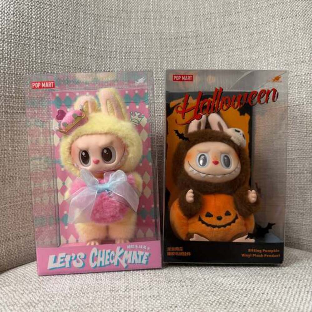 Labubu POP MART Plush Pendant Bundle Halloween + Let’s Checkmate Set of 2